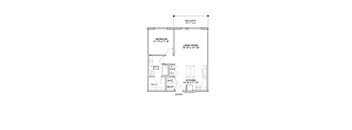 a floor plan of a bedroom floor plan