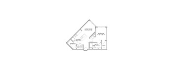 a floor plan of a house with bedrooms and a loft