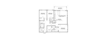 the floor plan of the second level of the house shows the bedrooms and the floor