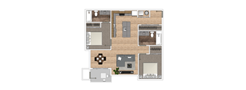 a floor plan of a house