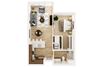 1 Bed 1 Bath 2B