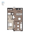 One Bedroom Plan 2D