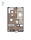 One Bedroom Plan 2E