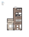 One Bedroom Plan 4
