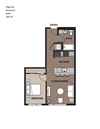One Bedroom Plan 4A