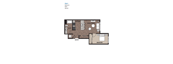 One Bedroom Plan 5