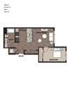 One Bedroom Plan 5