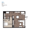 One Bedroom Plan 6