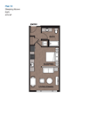 One Bedroom Plan 1B