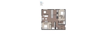 Two Bedroom Plan 8