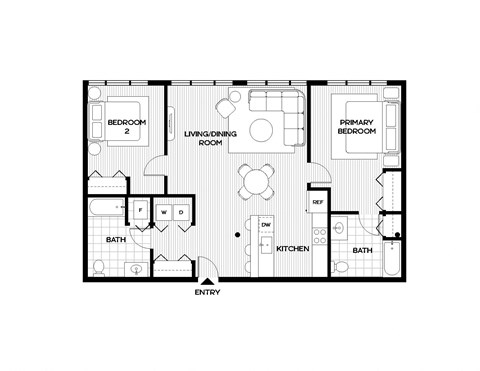 bedroom floor plan  the circulatory