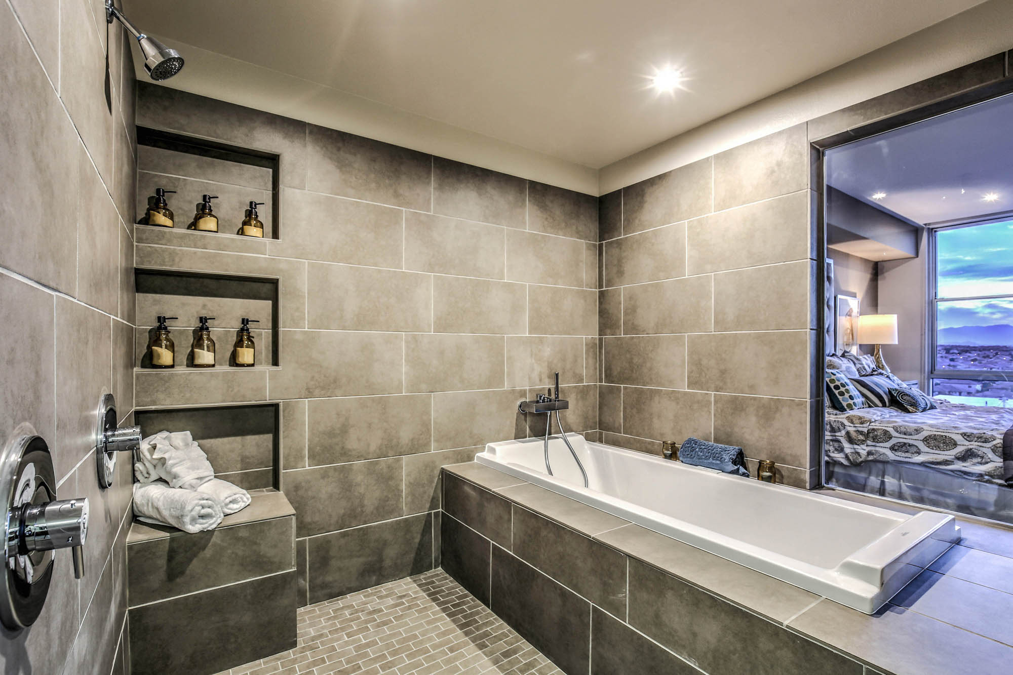 bathroom with updated materials