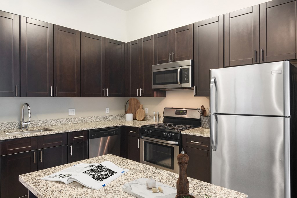 kitchen with stainless steel appliances