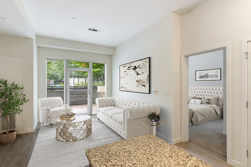 living room and bedroom