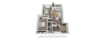 a floor plan of the villas at houston levee west apartments in cordova,