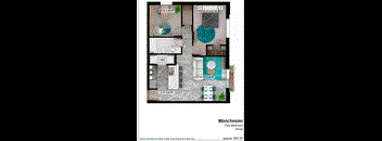 the floor plan of manchester one bedroom studio