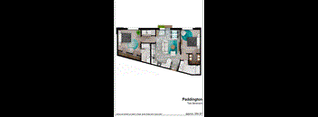 typical floor plan of a two bedroom apartment