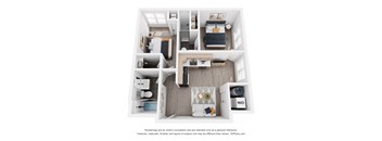 a 1 bedroom floor plan  woodland commons apartments