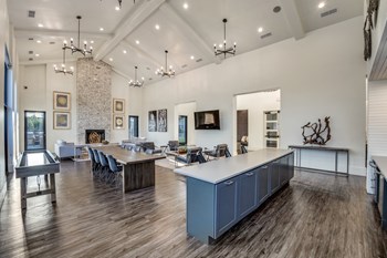 Interior Clubhouse Photo of inside of Village of Rowletts Apartment Clubhouse.