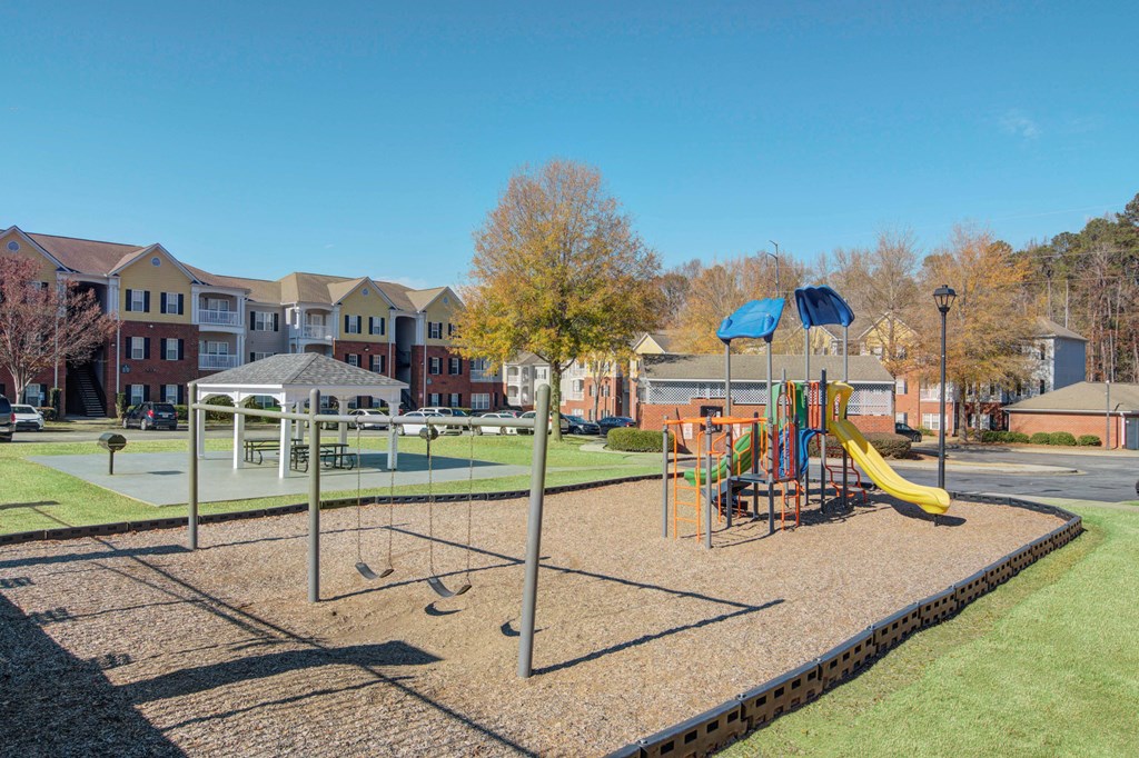 our playground is centrally located in the center of our community