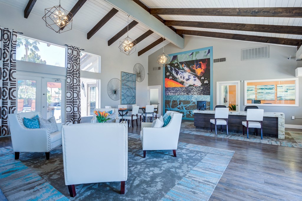 the preserve at ballantyne commons living room and dining area