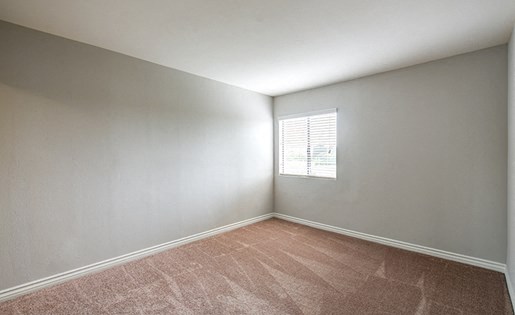 bedroom with carpet