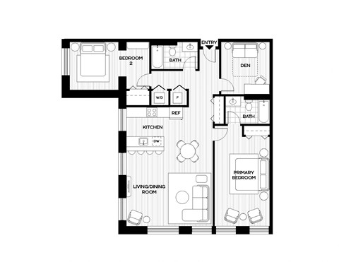 bedroom floor plan an sq ft studio