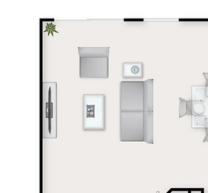 1 Bed - 1 Bath, 600 sq ft