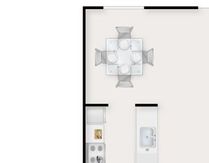 2 Bed - 2 Bath, 996 sq ft