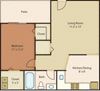 1 bed 1 bath