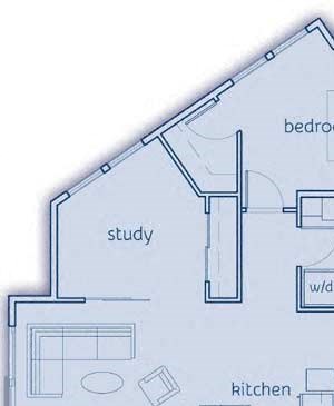 1 Bed, 1 Bath, 882 sq. ft. The San Juan floor plan