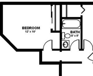 Snoqualmie - Three Bedroom-2 Bath Floorplan Snoqualmie, 3 Bed, 2 Bath, 1200 square feet floor plan