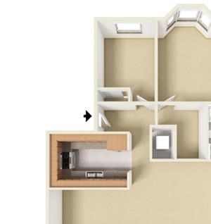 2 Bed - 2 Bath |950 sq ft 2 Bedroom 2 Bathroom floorplan