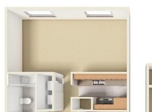 3 Bed - 2 Bath |1200 sq ft 3 Bedroom 2 Bathroom Two-Story floorplan