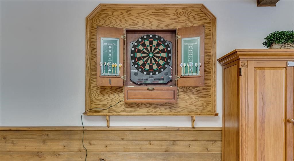 mounted dart board