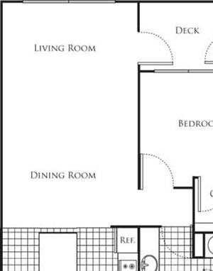1 Bedroom 1 Bathroom Floor Plan 1 Bedroom 1 Bathroom Floor Plan at Bella Terra Apartments, Washington, 98275