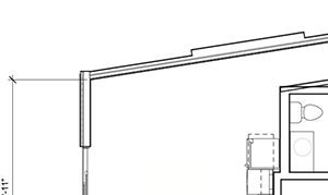 1 Bed - 1 Bath, 798 sq ft, 1 Bedroom + Den floor plan