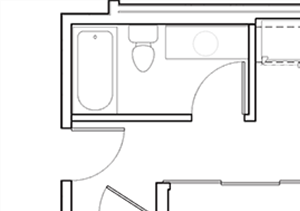 1 Bed - 1 Bath, 617 sq ft, Urban 1 Bedroom A floor plan