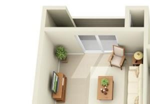 The Abbott - Two Bedroom-2 Bath Floorplan 2 Bed 2 Bath, 963 square feet floor plan The Abbott