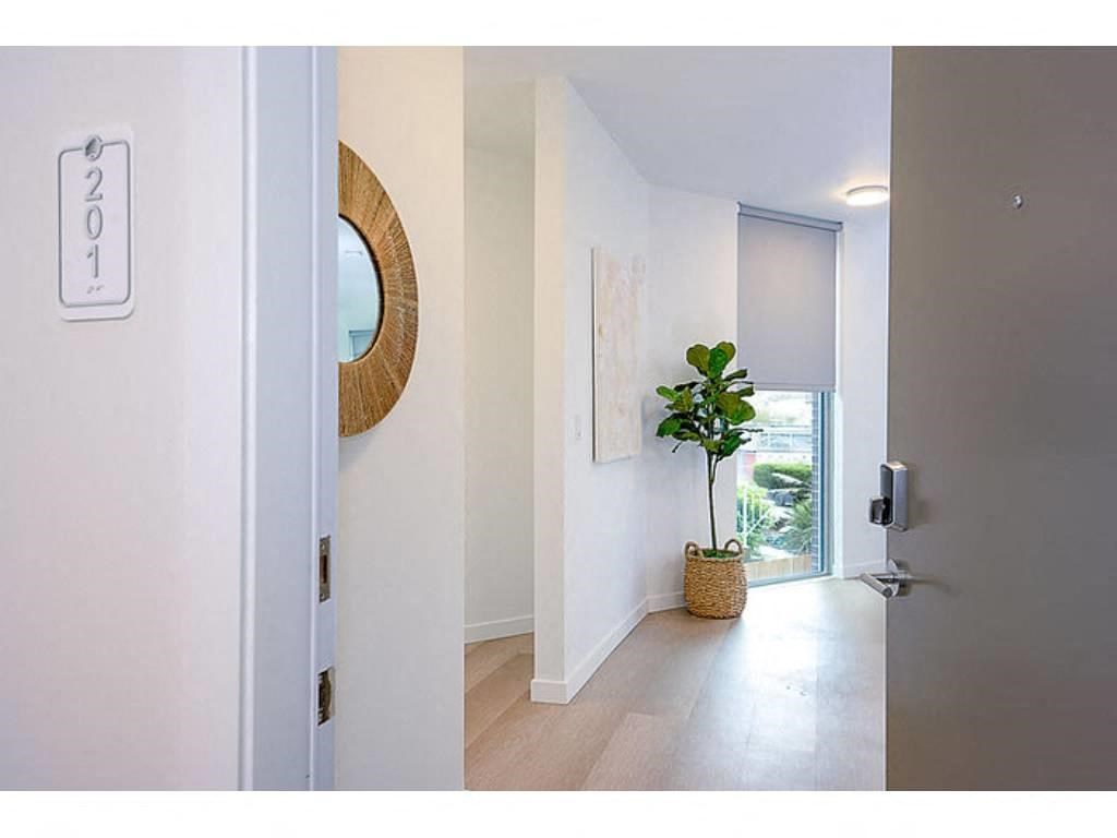 Hallway leading to living room