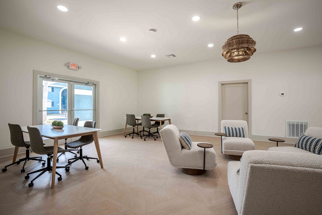 Clubhouse with plenty of seating at The Marley at Trout River in Jacksonville, Florida