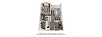 waters edge at mansfield a3 floor plan 1 bed 1 bath