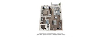 waters edge at mansfield a4 a4s floor plan 1 bed 1 bath