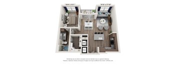 waters edge at mansfield a5.1 floor plan 1 bed 1 bath