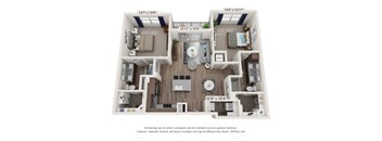 waters edge at mansfield b3 floor plan 2 bed 2 bath