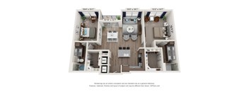 waters edge at mansfield b5 floor plan 2 bed 2 bath