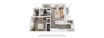 West Park Townhomes in Augusta, GA photo of one bedroom floorplan