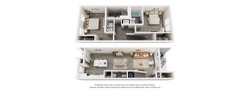 West Park Townhomes in Augusta, GA photo of two bedroom floorplan