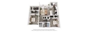 West Park Townhomes in Augusta, GA photo of two bedroom floorplan