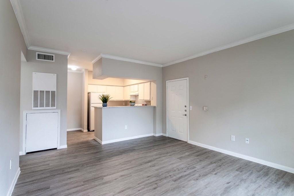 Affordable Houston Texas Apartments – Westchase Forest – Photo of living room with hardwood floors
